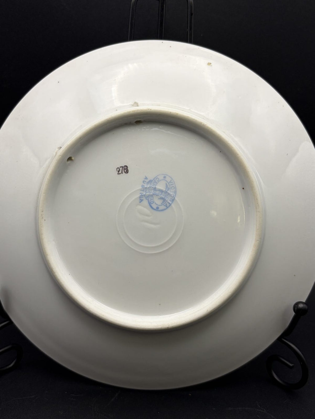 Antique MZ Austria Boucher Rococo Courting Couple Porcelain Plate 7.5"