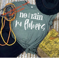 No Flowers No Rain Screen Print Transfer