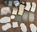 Sublimation Ornament & Ribbon Lot – Mixed Styles & Materials – Bulk Craft Blanks