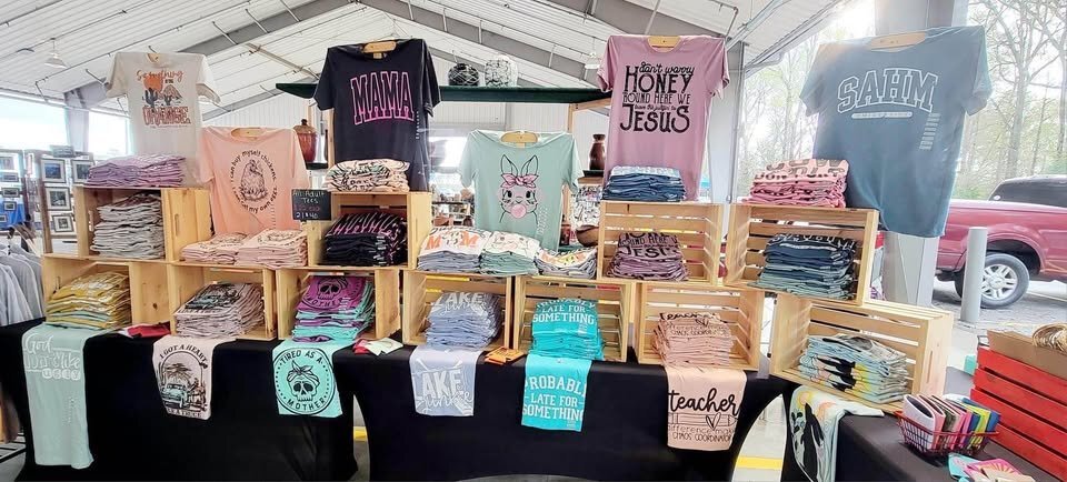 Wood T-Shirt Display Stands – Crate Base + Wooden “T” Top – Retail Display - Set of 2/$25