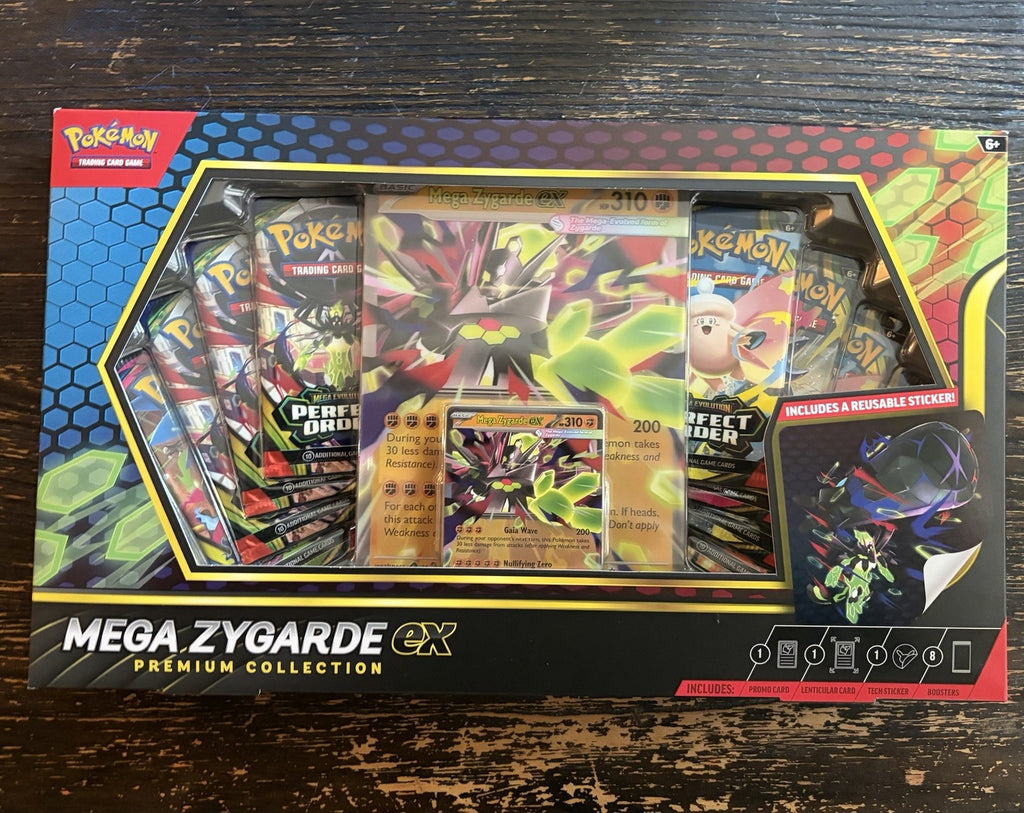 Pokémon TCG Mega Zygarde ex Premium Collection Box Factory Sealed 8 Packs