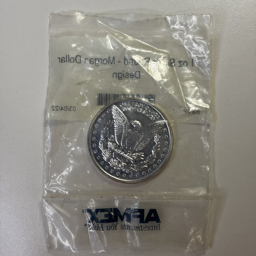 1 oz .999 Fine Silver Round Morgan Dollar Design APMEX Sealed Bullion