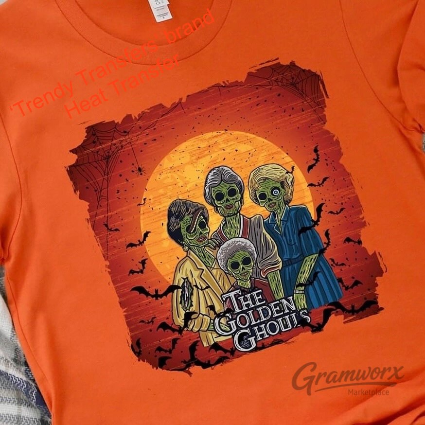 The Golden Ghouls Screen Print Transfer