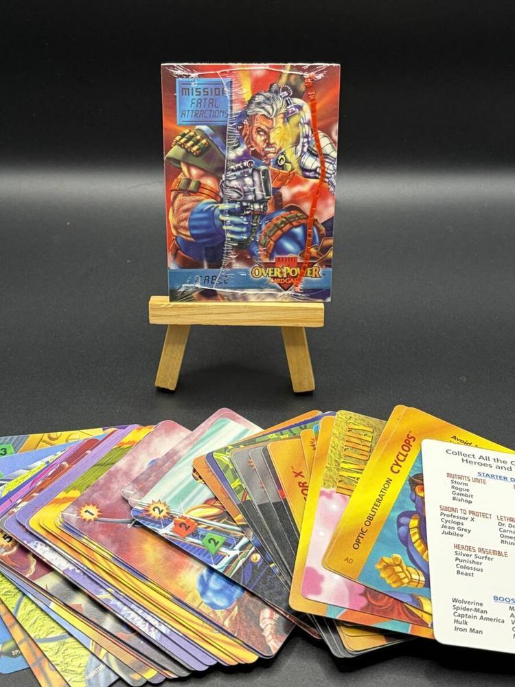 1995 Fleer Marvel OverPower Sworn to Protect Starter Box + Assorted Cards Open