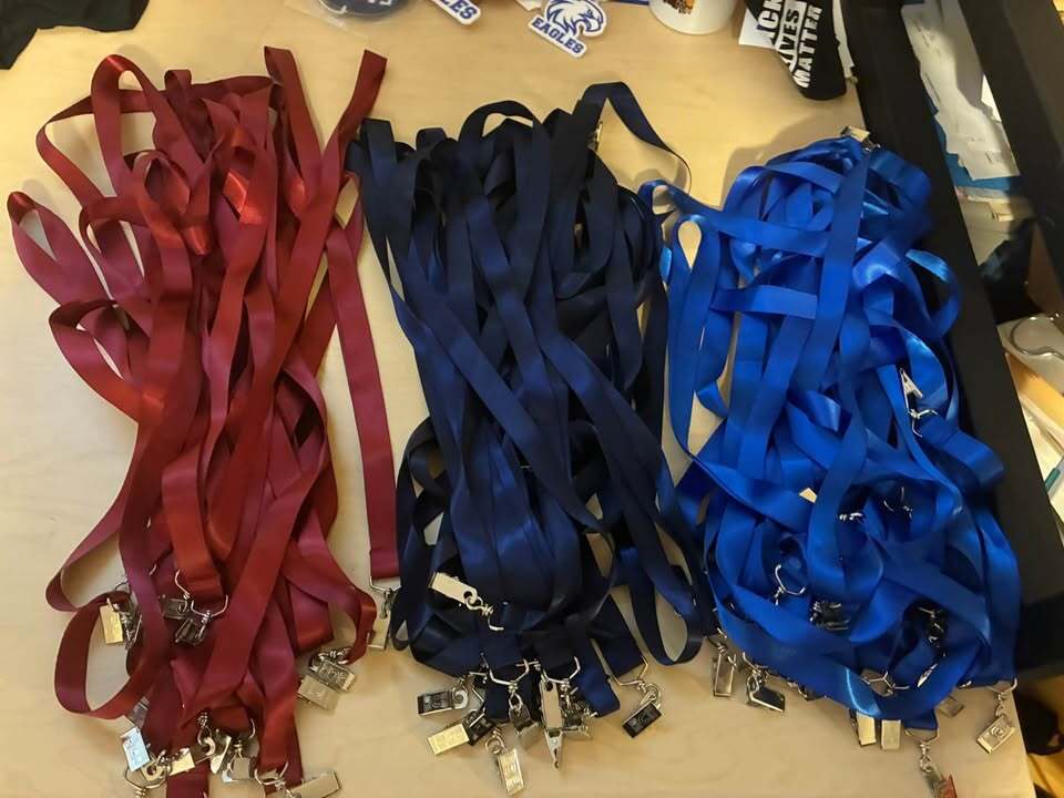85 Blank clip lanyards