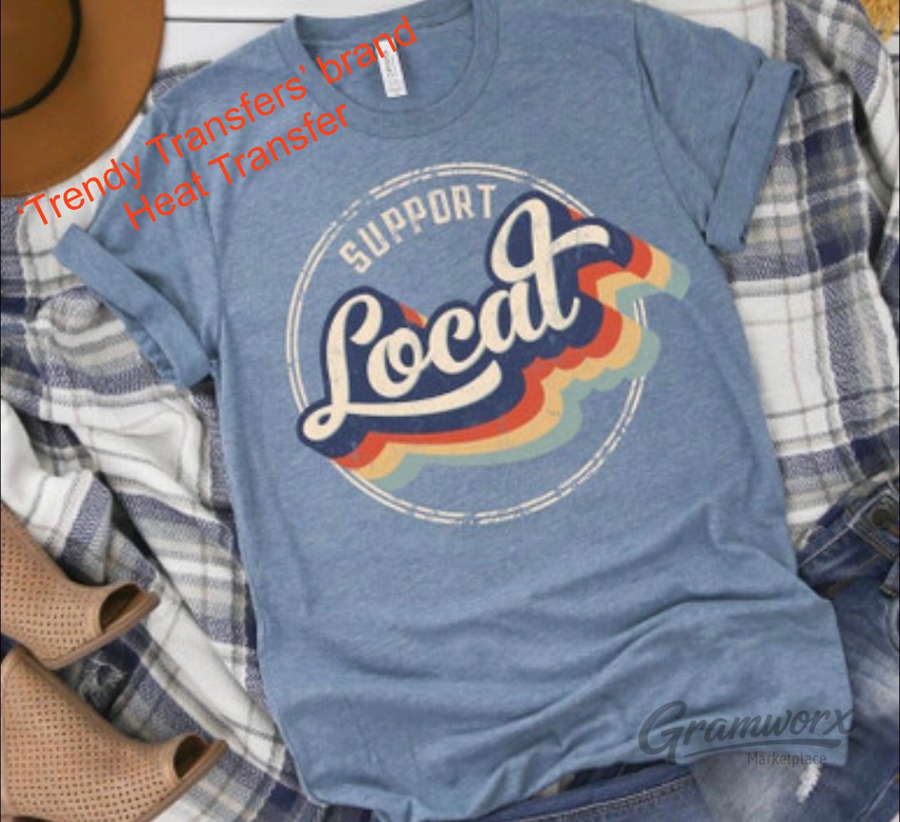 Support Local Screen Print Transfer