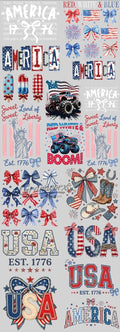 #1 – 4th of July DTF Gang Sheet – 22x60