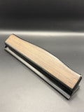 Vintage 3-Hole Paper Punch Faux Woodgrain Black Metal Retro Office Tool