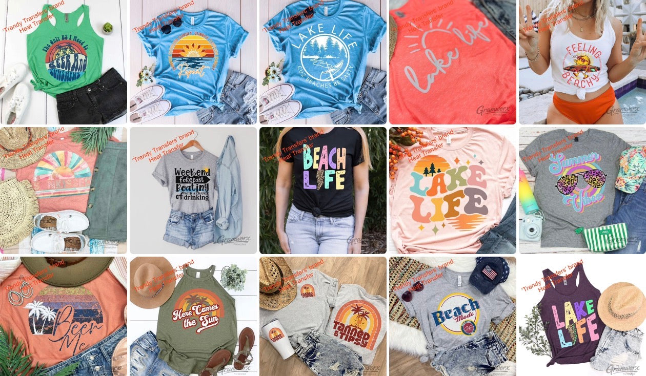 Pick Your Category Mystery Mix Bundle - Screen Print Transfers • 10 for $25