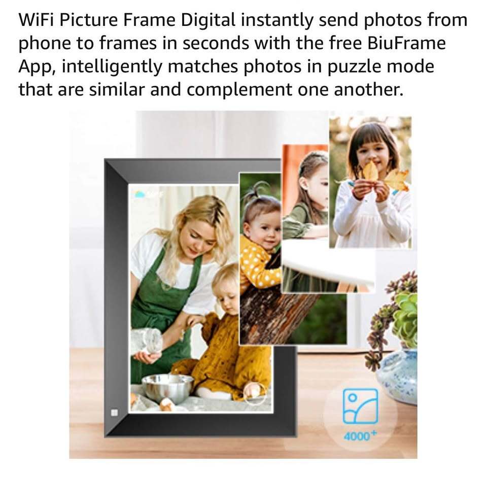10.1” WiFi Digital Photo Frame – Smart App Sharing – HD Display