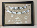 Merry Christmas Framed Wall Art – Holiday Decor – Neutral Style