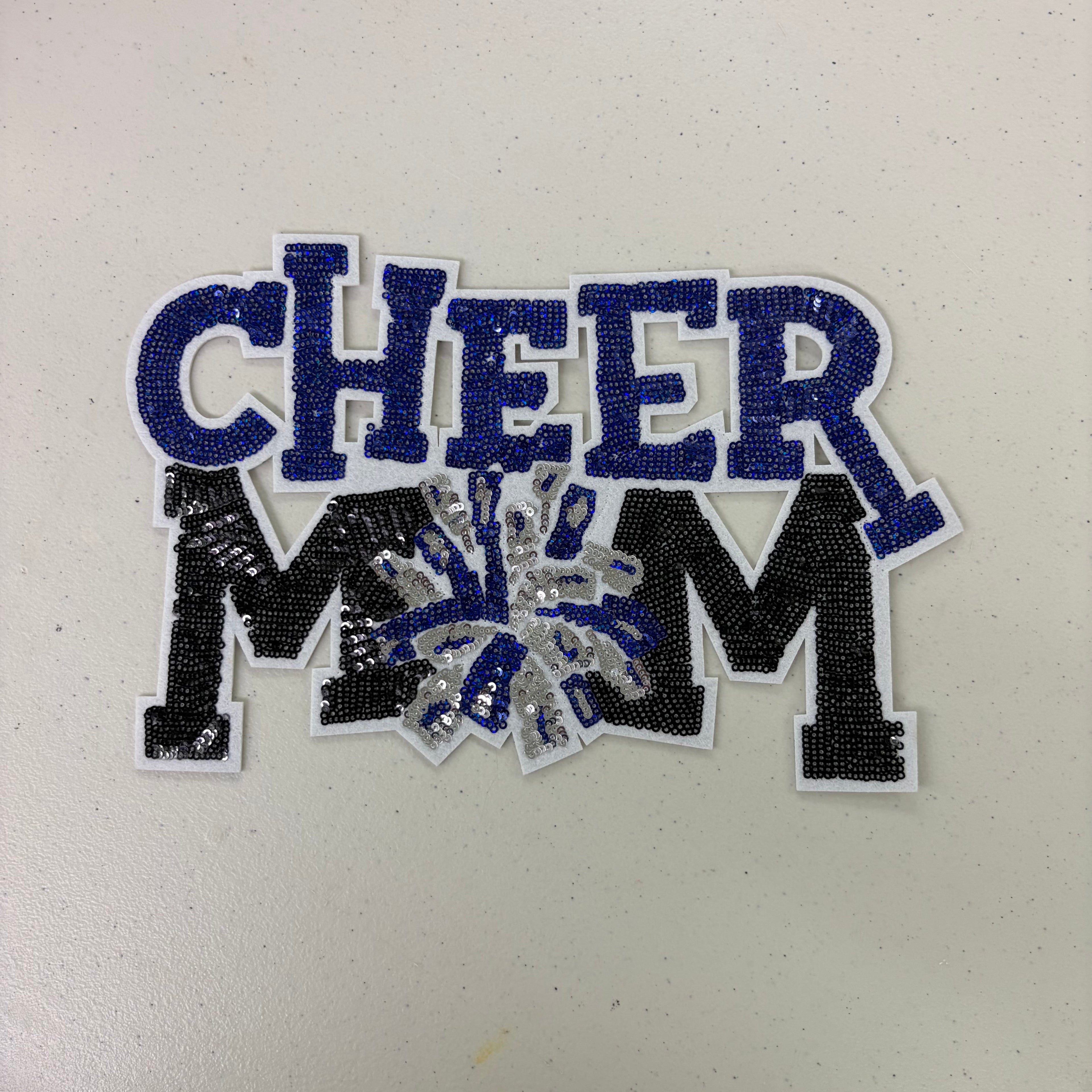 Cheer Mom Sequin Shirt Patch