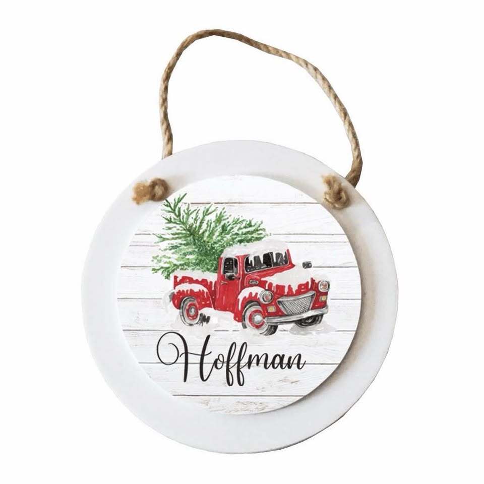 Sublimation Ornament Blanks – Round Hanging Wood Ornaments – Set of 20
