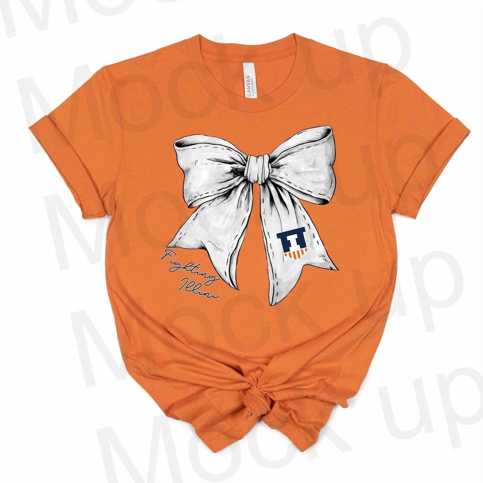 Illini Basketball - White Bow