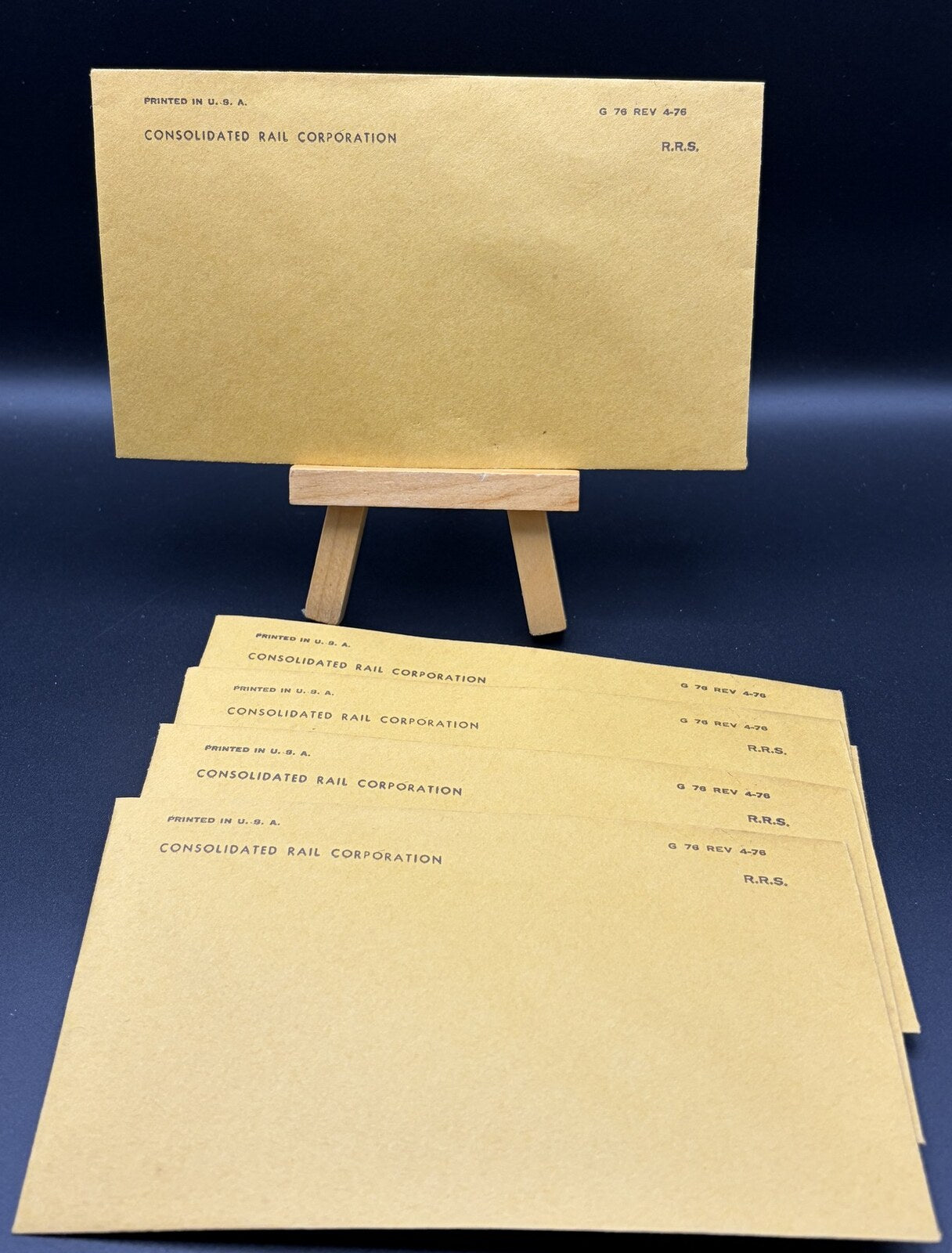 Vintage Conrail Consolidated Rail RRS Envelopes Lot of 6 - G 76 REV 4-76