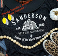 Sanderson Witch Museum - White Screen Print Transfer