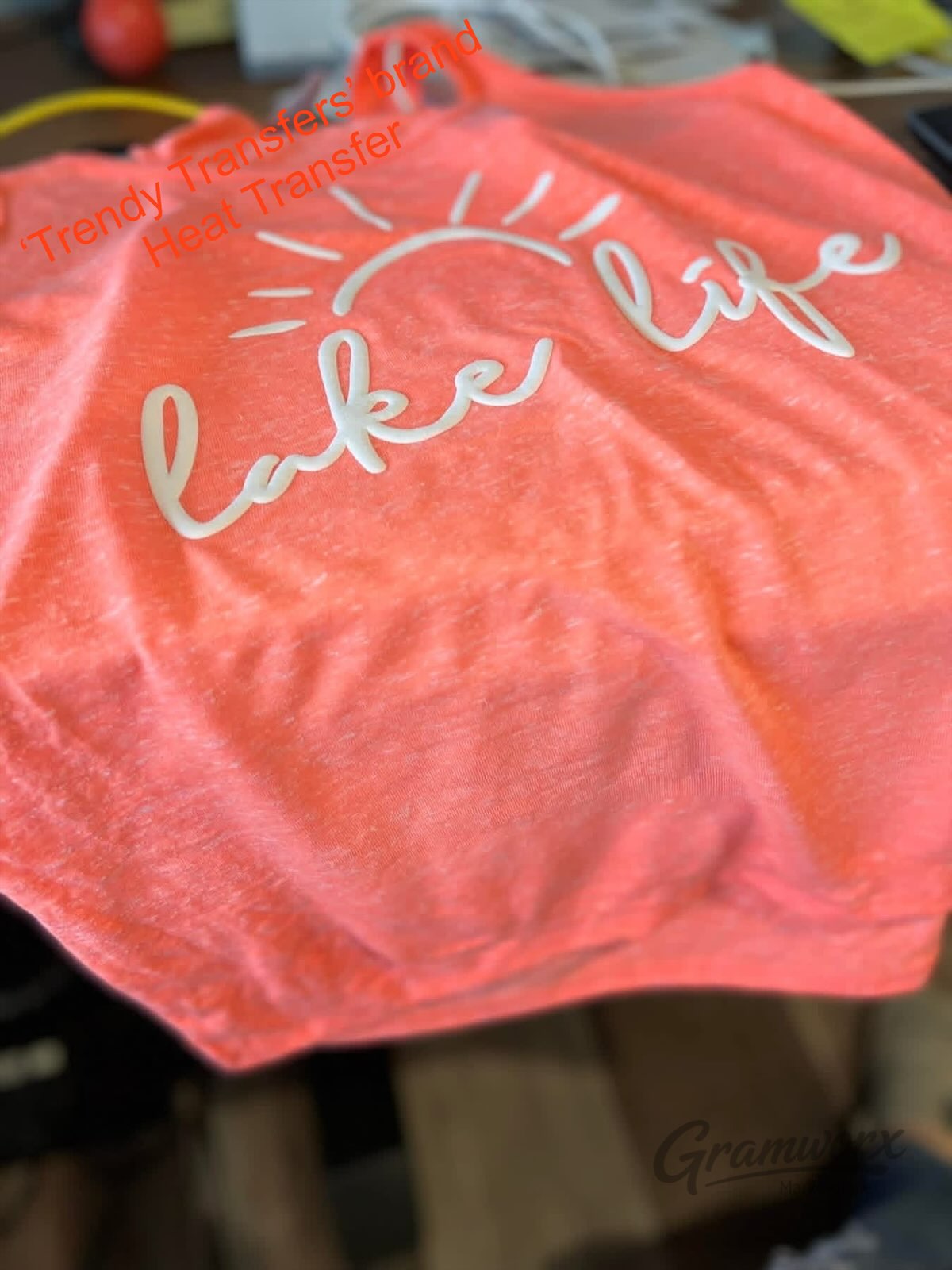 Lake Life Puff Screen Print Transfer