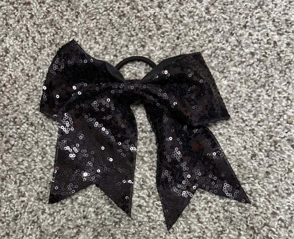 Orange & Black Bling Bows