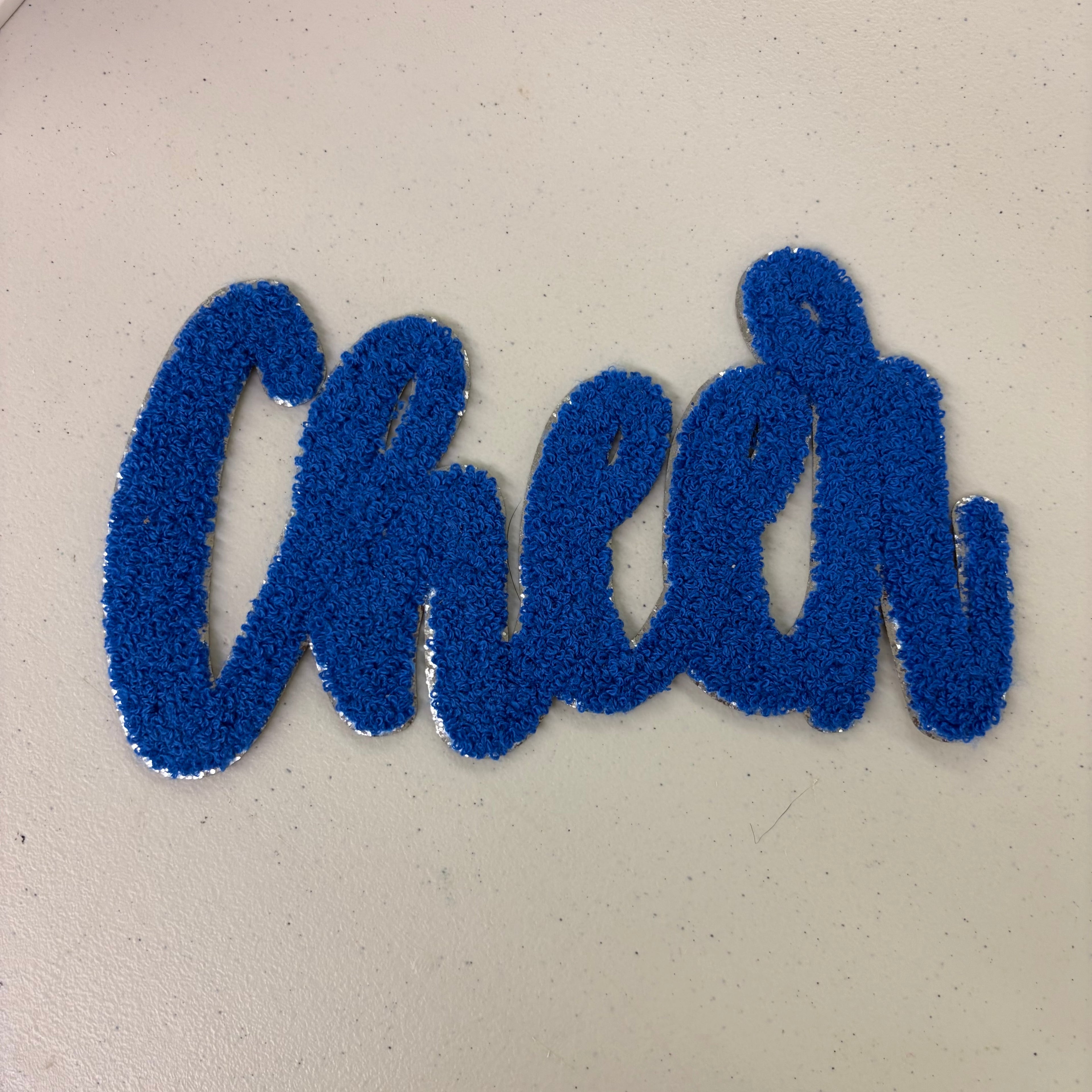 Royal Cheer Chenille Shirt Patch
