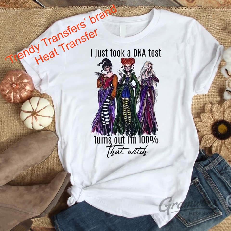 I Just Took A DNA Test - That Witch Screen Print Transfer