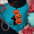Black Cat - Pumpkins Screen Print Transfer