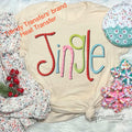 Jingle Screen Print Transfer