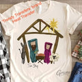 Nativity Scene True Story Screen Print Transfer