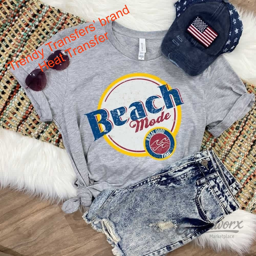 Beach Life Screen Print Transfer