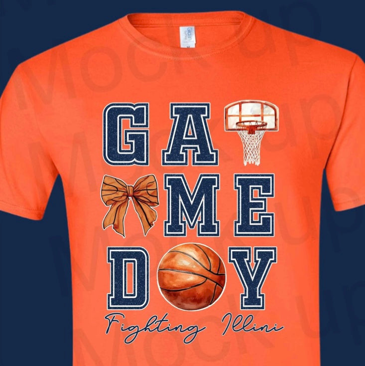 Game Day - Basketball - Navy Font