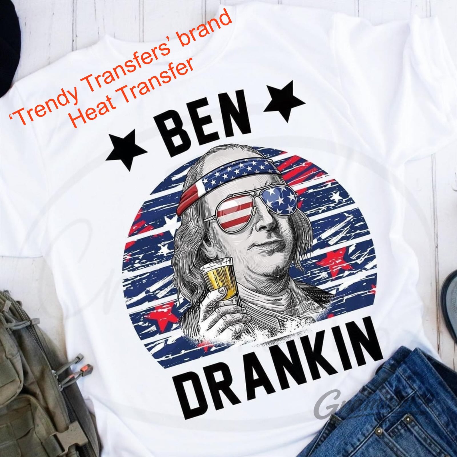 Ben Drankin’ - Screen Print Transfer