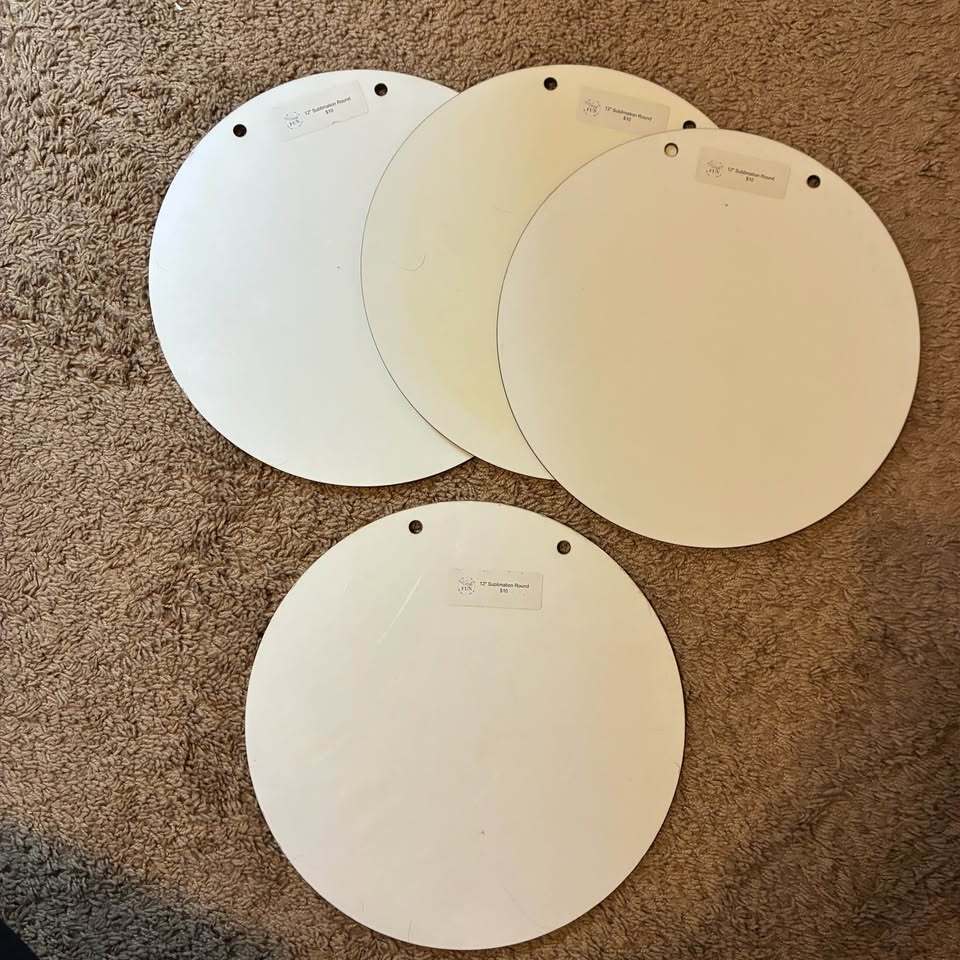 Sublimation Blank Bundle – Unisub Door Hangers, Jar Openers + Garden Flag – Craft Supply Lot