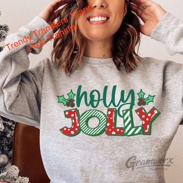 Holly Jolly Screen Print Transfer