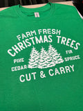 Farm Fresh Christmas Trees Screen Print Transfer