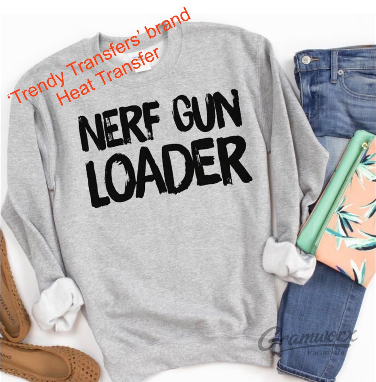 Nerf Gun Loader Screen Print Transfer