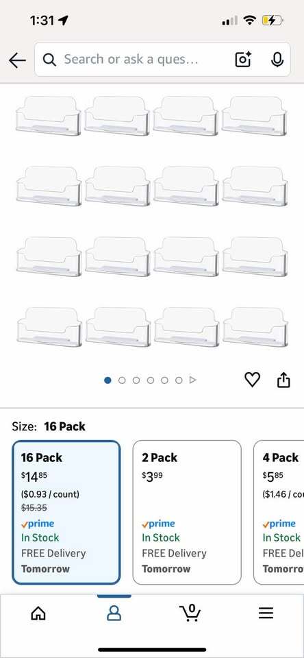 Clear Business Card Holders – Bulk Lot – 16+ Pieces Display Stands