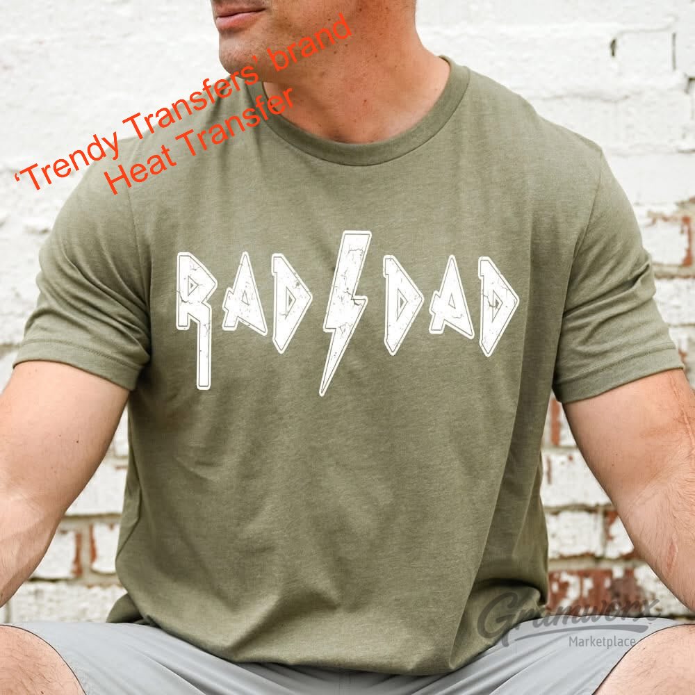 Rad Dad Screen Print Transfer