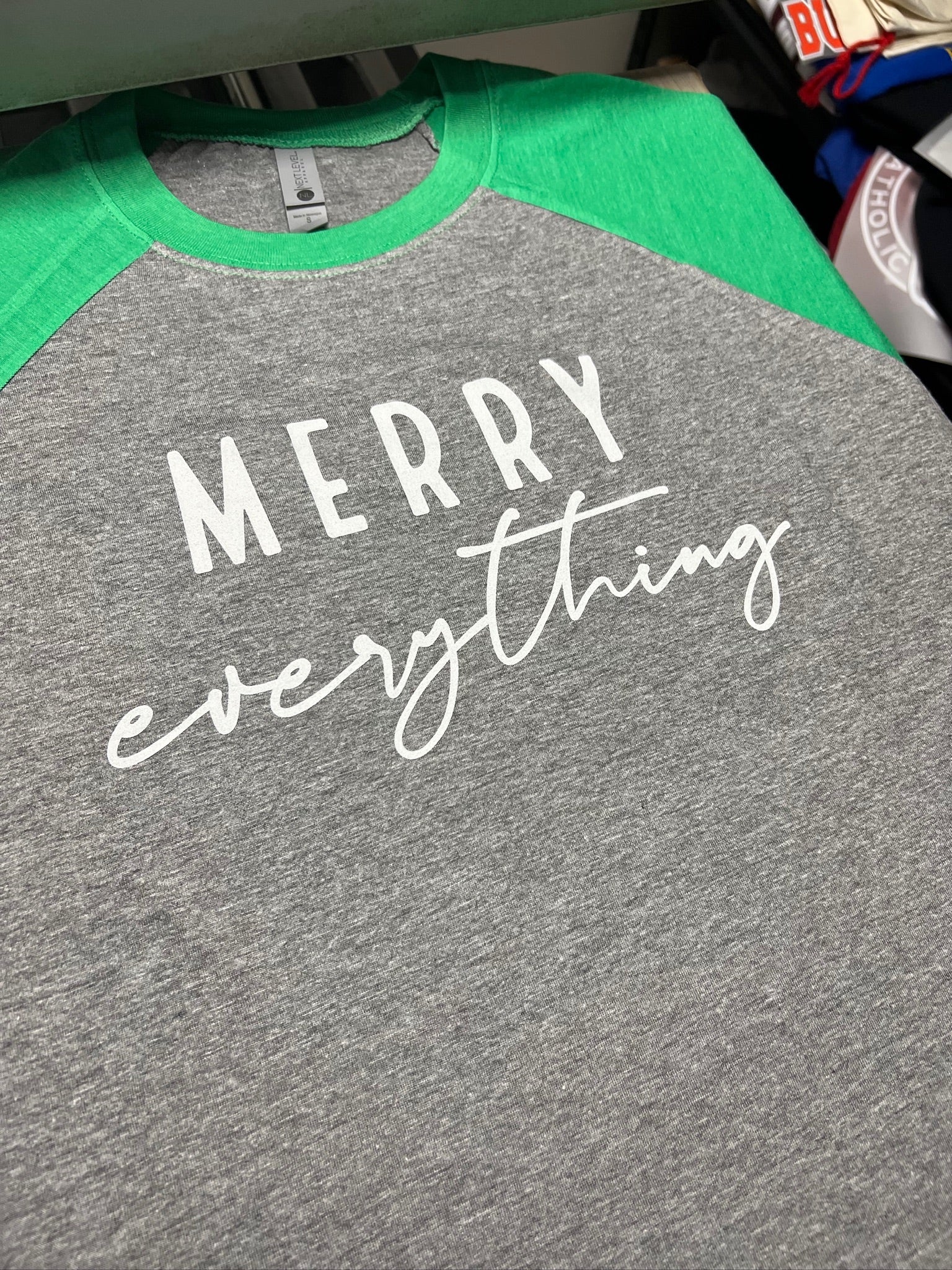 Merry Everything Screen Print Transfer