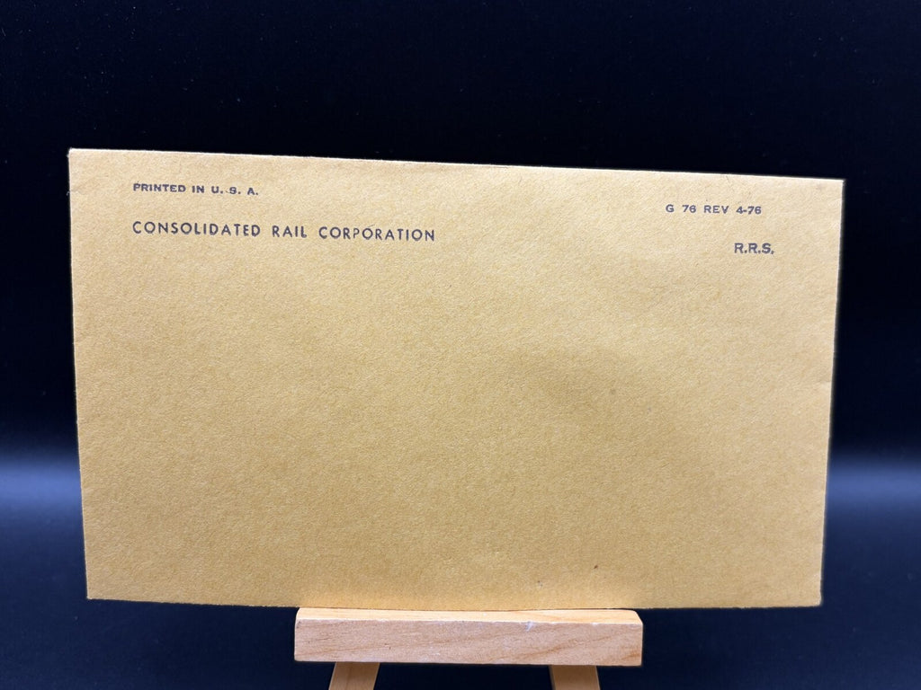 Vintage Conrail Consolidated Rail RRS Envelopes Lot of 6 - G 76 REV 4-76