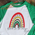 Believe In The Magic Rainbow Screen Print Transfer