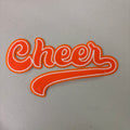 Orange Cheer Sequin Shirt Patch