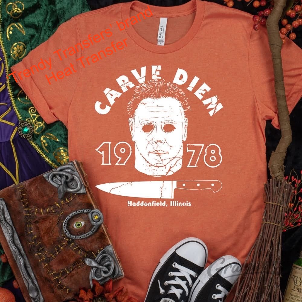 Carve Diem - White Screen Print Transfer