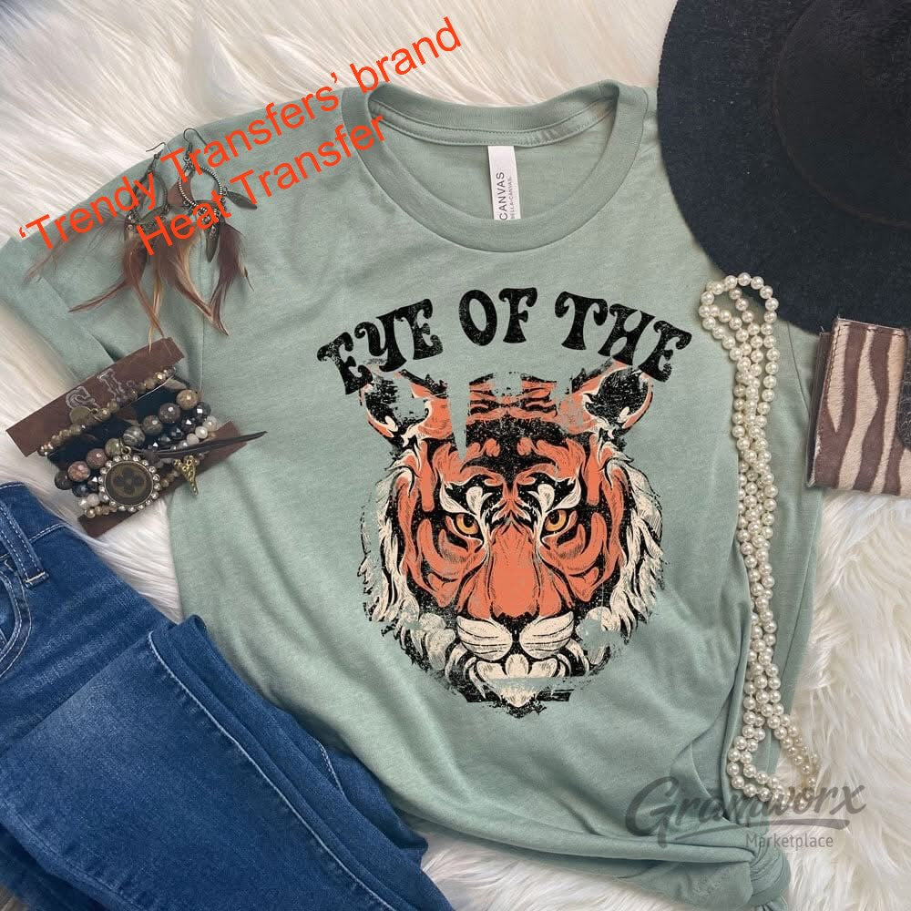 Eye Of Tiger Screen Print Transfer
