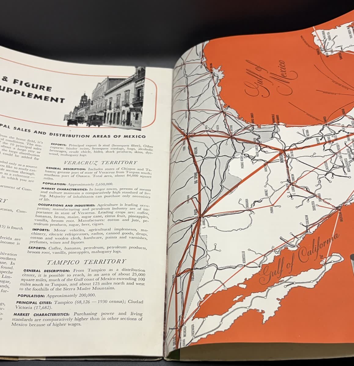 1943 American Airlines Make Friends With Mexico 2nd Printing Travel Guide Map