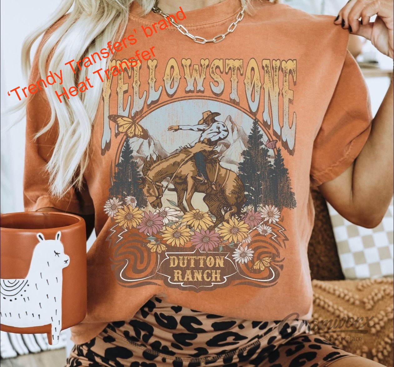 Yellowstone Dutton Ranch Screen Print Transfer