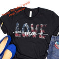 Love USA Screen Print Transfer