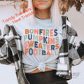 Bonfires Pumpkins Sweaters Football Screen Print Transfer