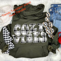 Cozy Vibes - Buffalo Plaid Screen Print Transfer
