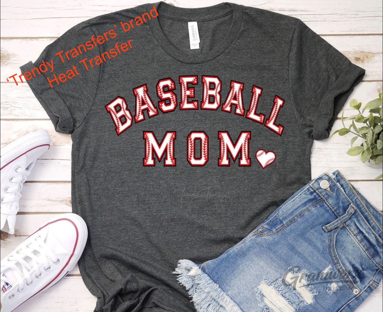 Baseball Mom Screen Print Transfer