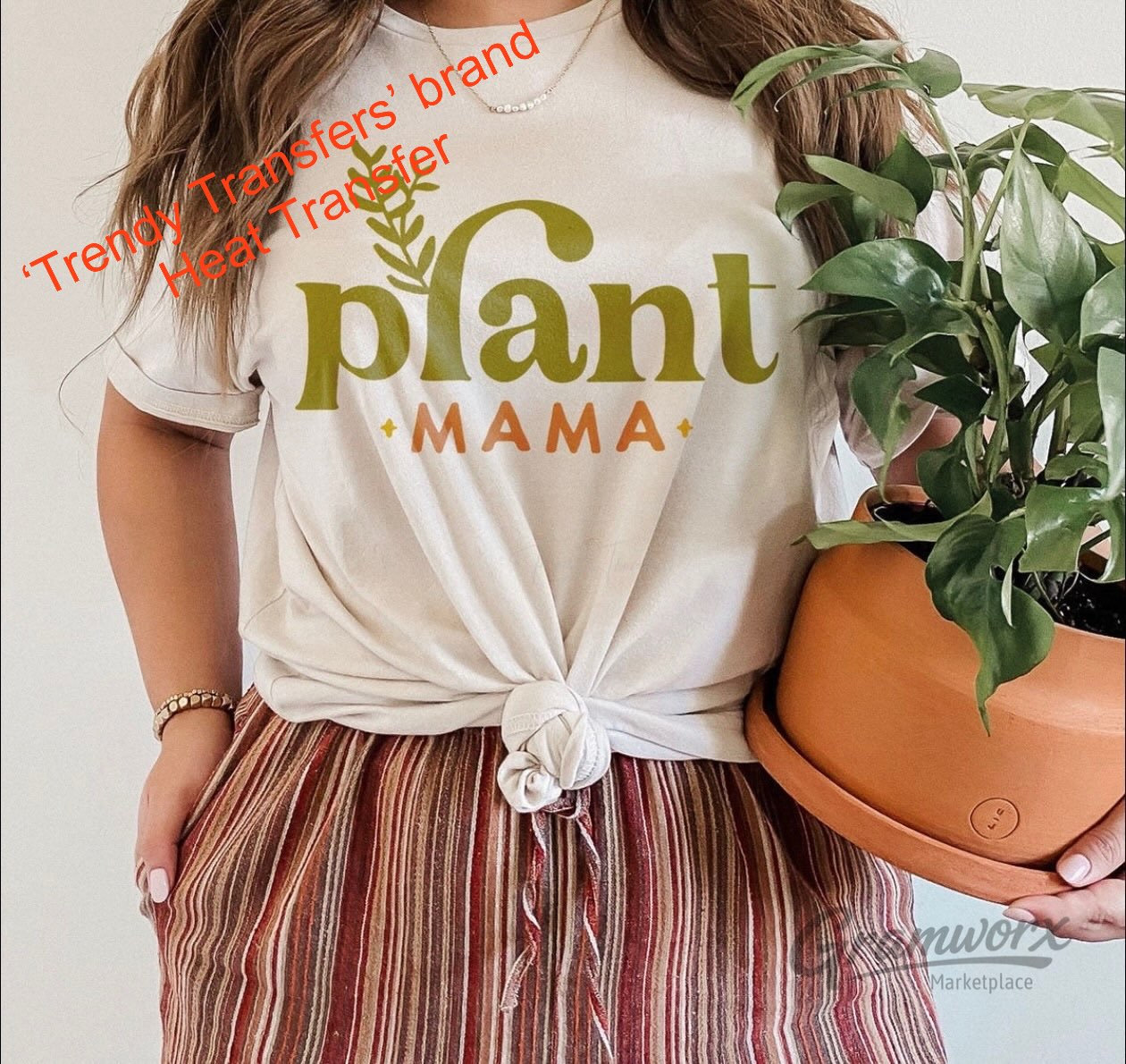 Plant Mama Screen Print Transfer