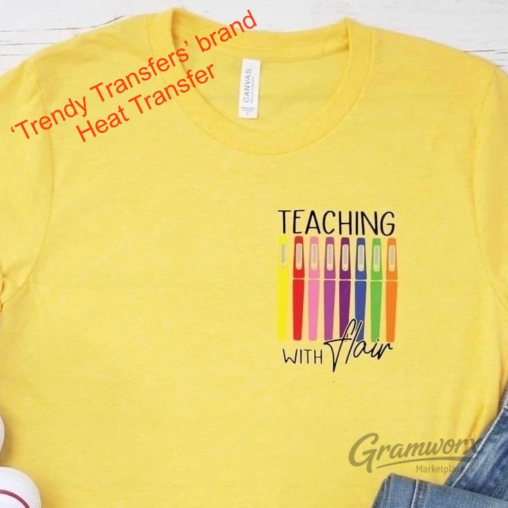 Teaching With Flair Screen Print Transfer